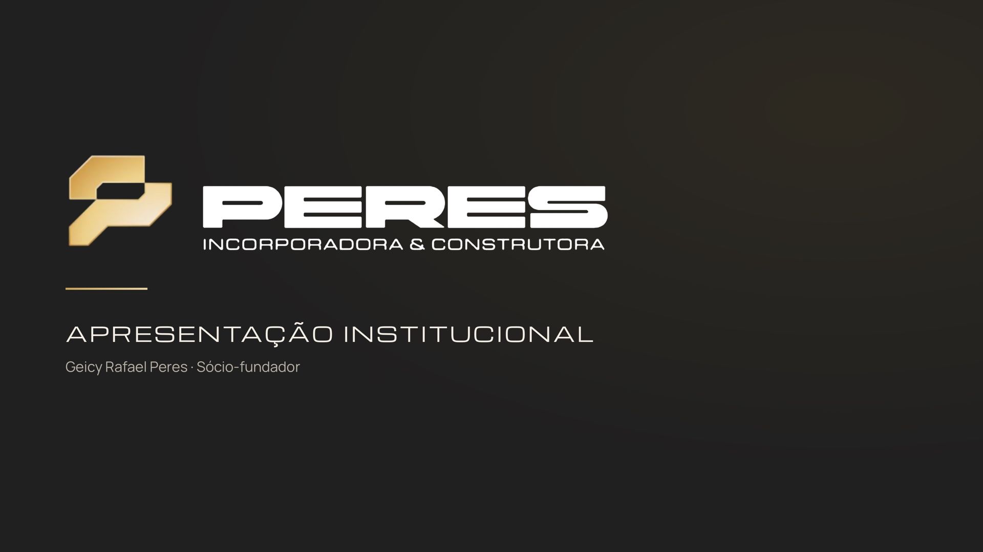 Cover of the Peres institutional presentation